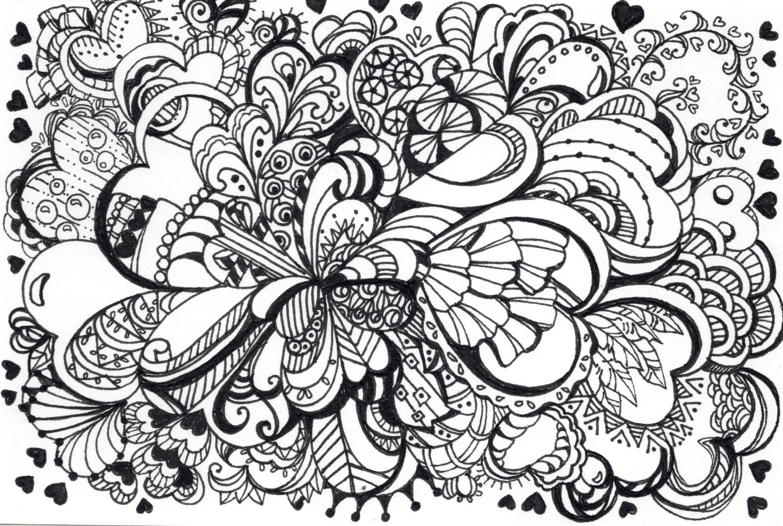 Zentangle Coloring Pages Coloring Home