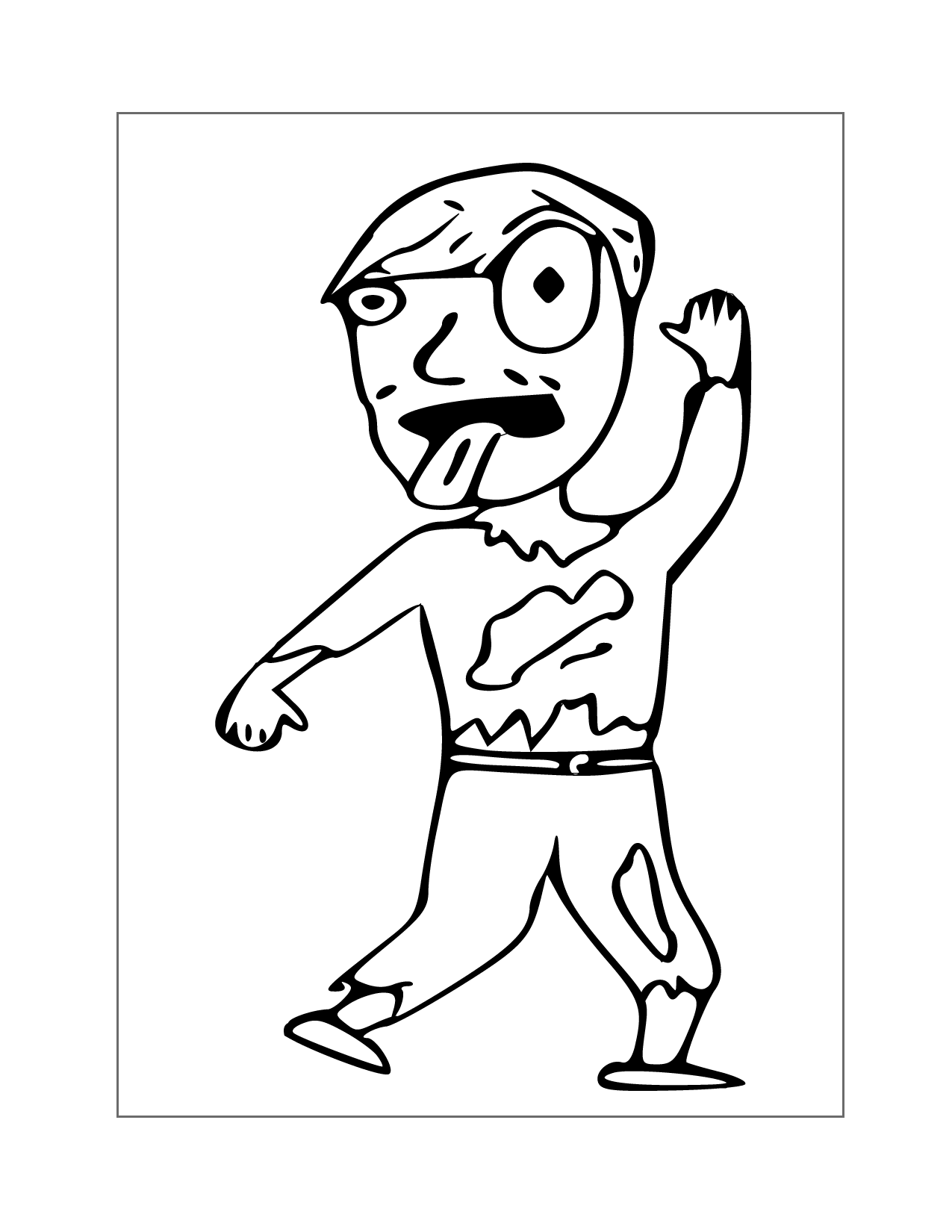 Zombie Coloring Pages Printable Coloring Pages FREE