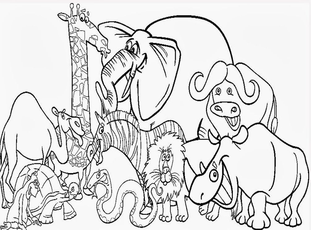 Zoo Animal Coloring Pages Printable Coloring Home