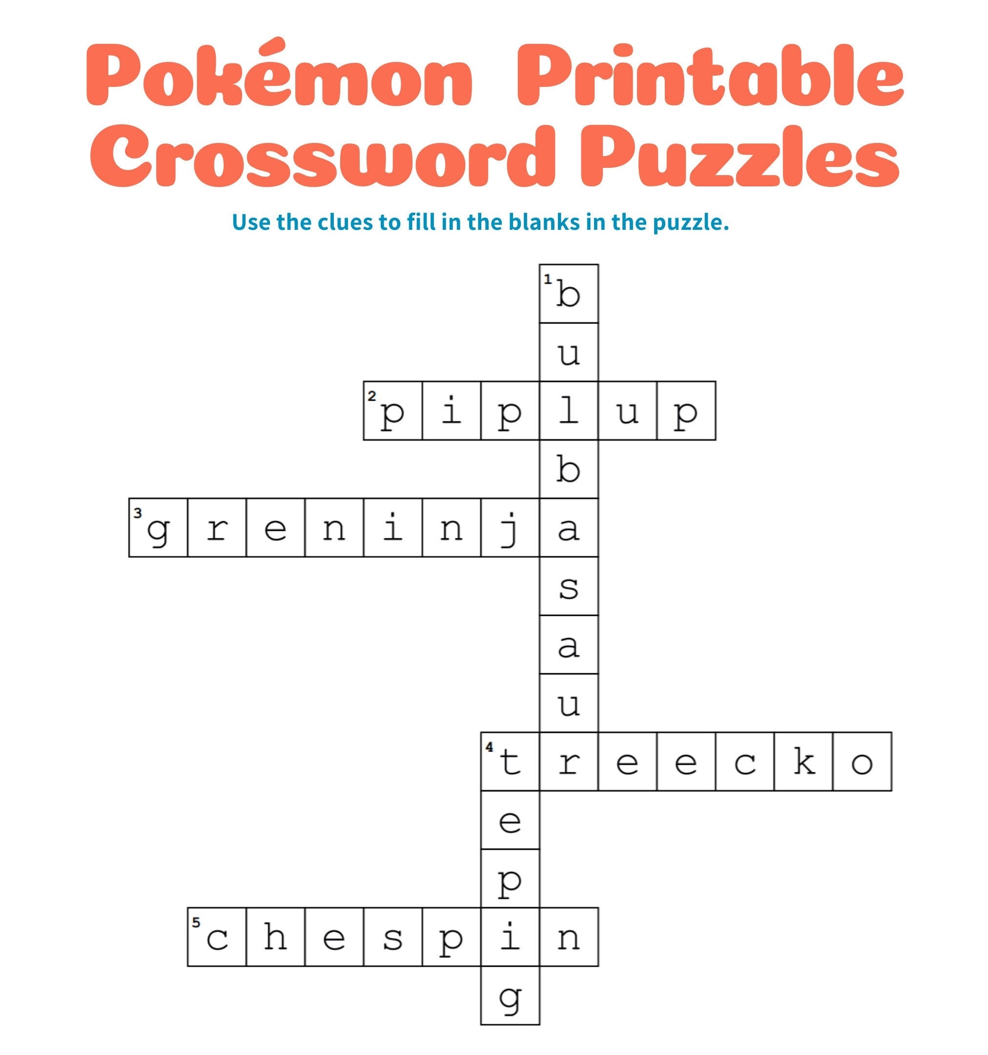 20 Pokemon Crossword Puzzles Printable Free Coloring Vrogue co