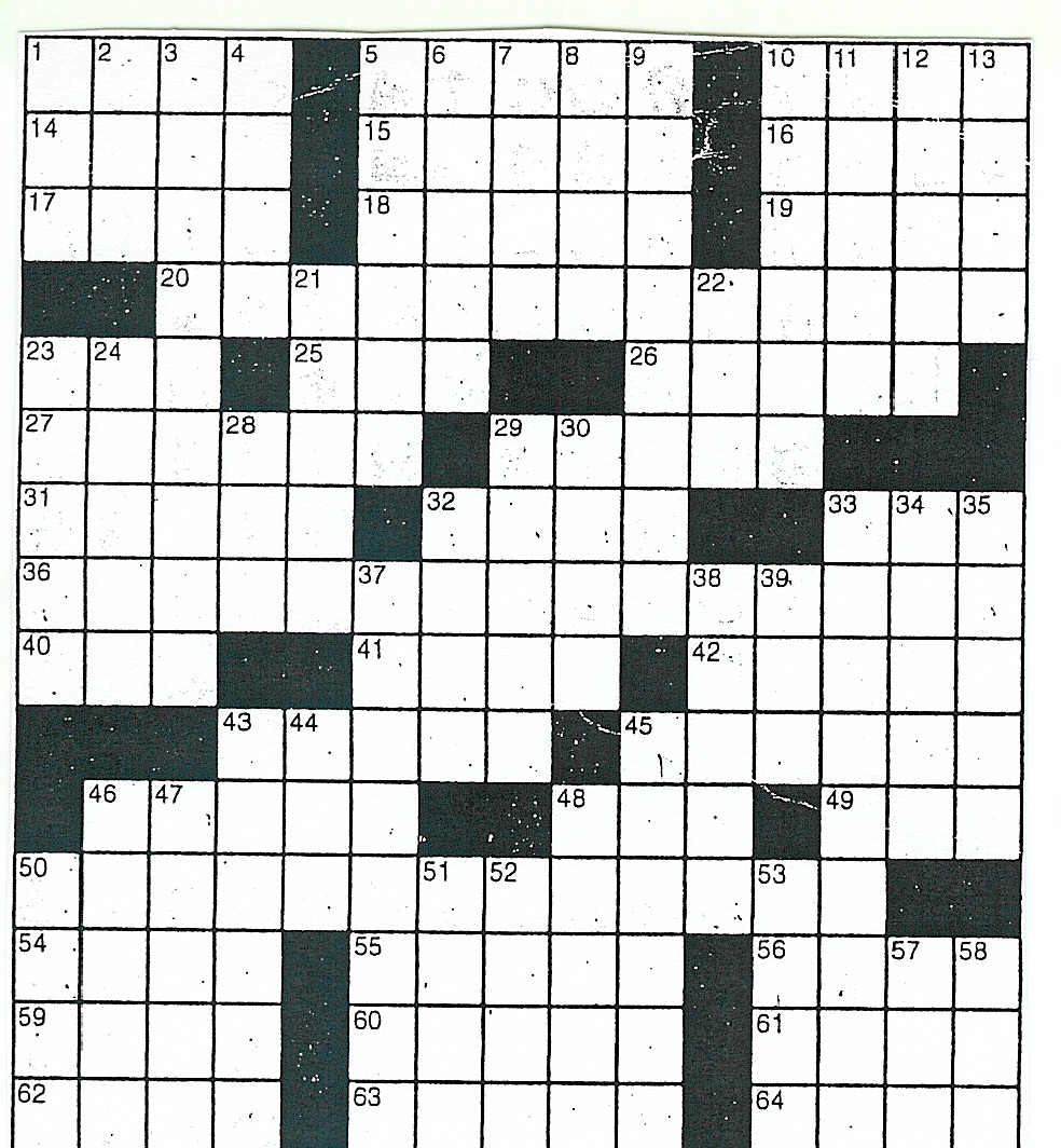 4 Best Images Of Printable Crossword Puzzle Blank Templates Free 