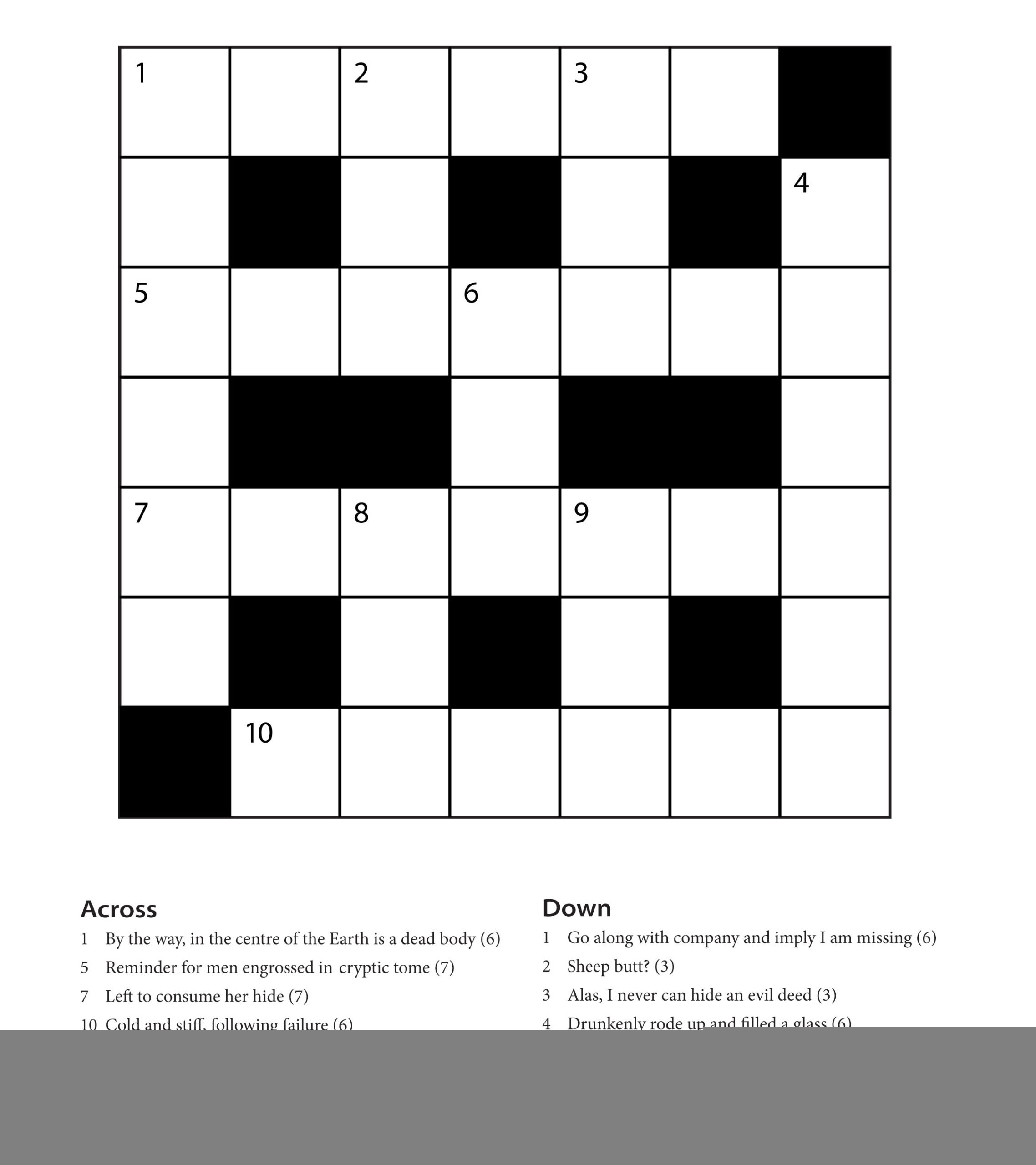 Easy Cryptic Crossword Printable Printable Crossword Puzzles Online