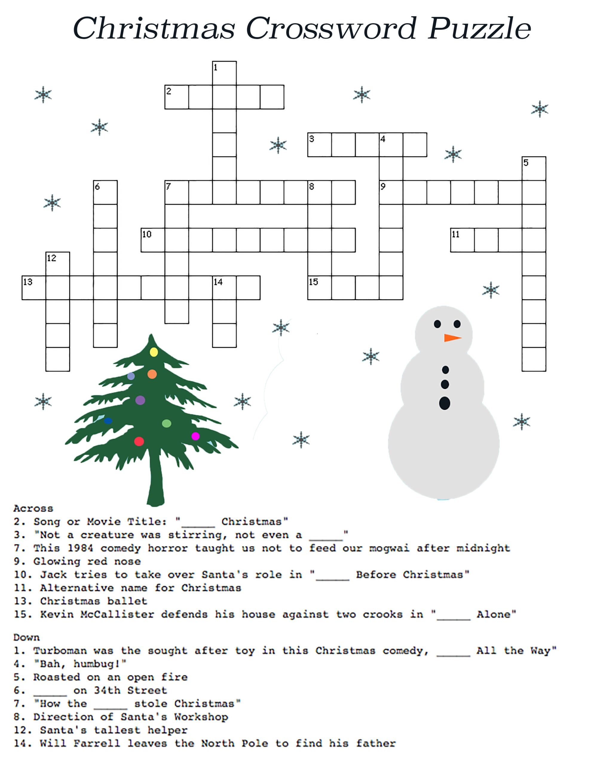 Free Crossword Puzzles With Themes