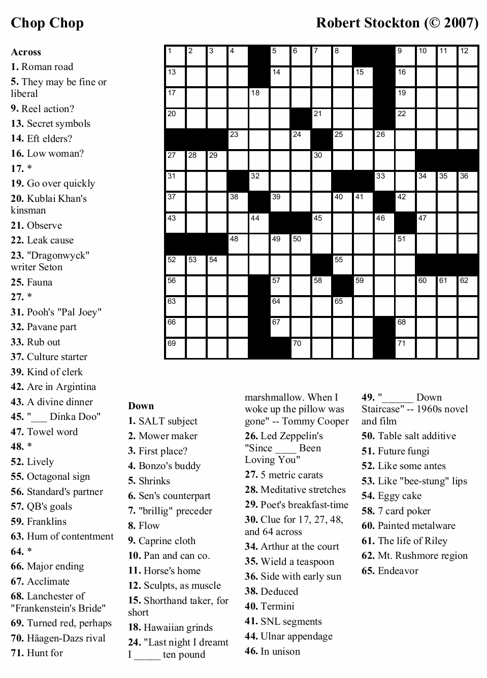 Free Large Printable Crossword Puzzles Printable Calendars AT A GLANCE