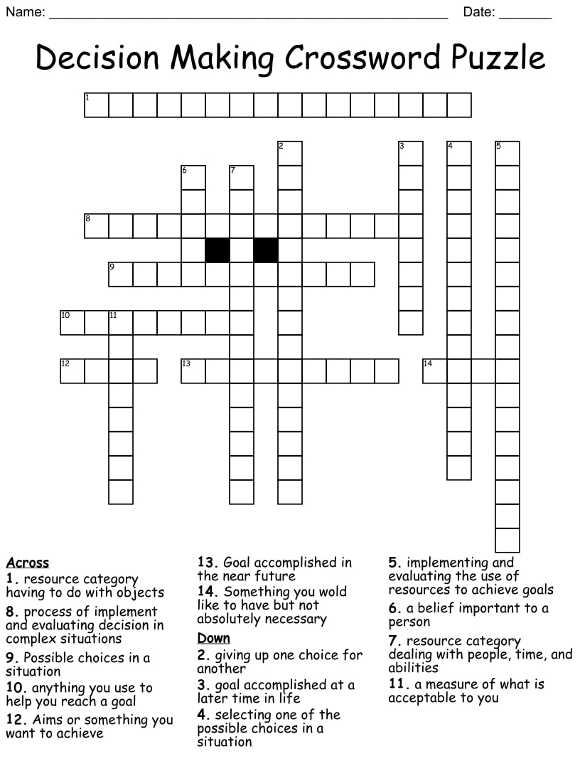 Free Make Your Own Crossword Puzzle Printable Printable JD