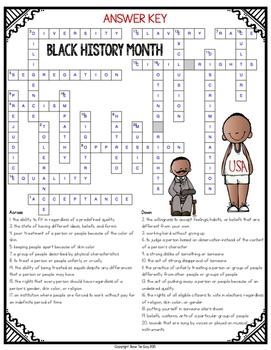 Free Printable Black History Crossword Puzzles