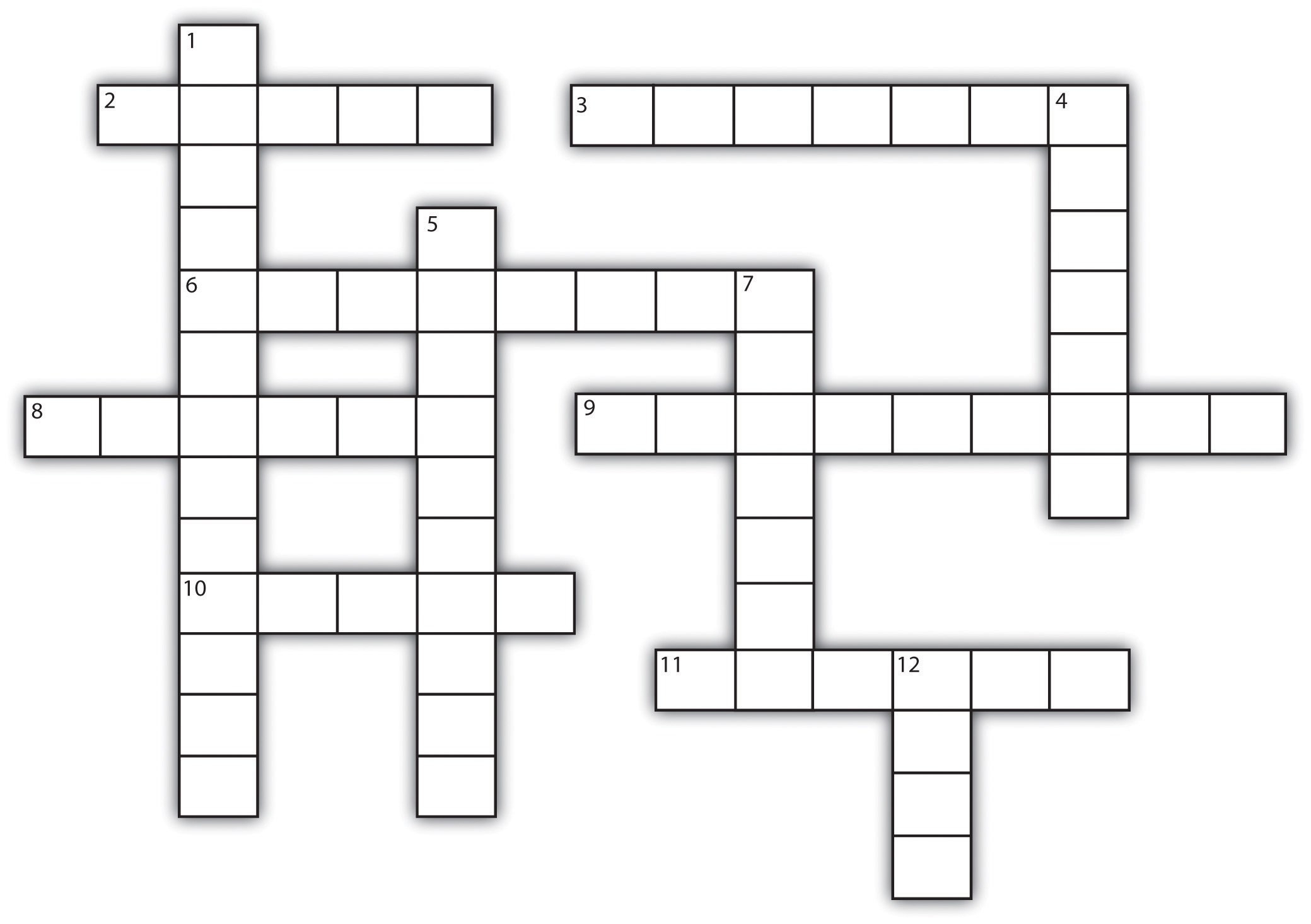 Free Printable Blank Crossword Puzzles