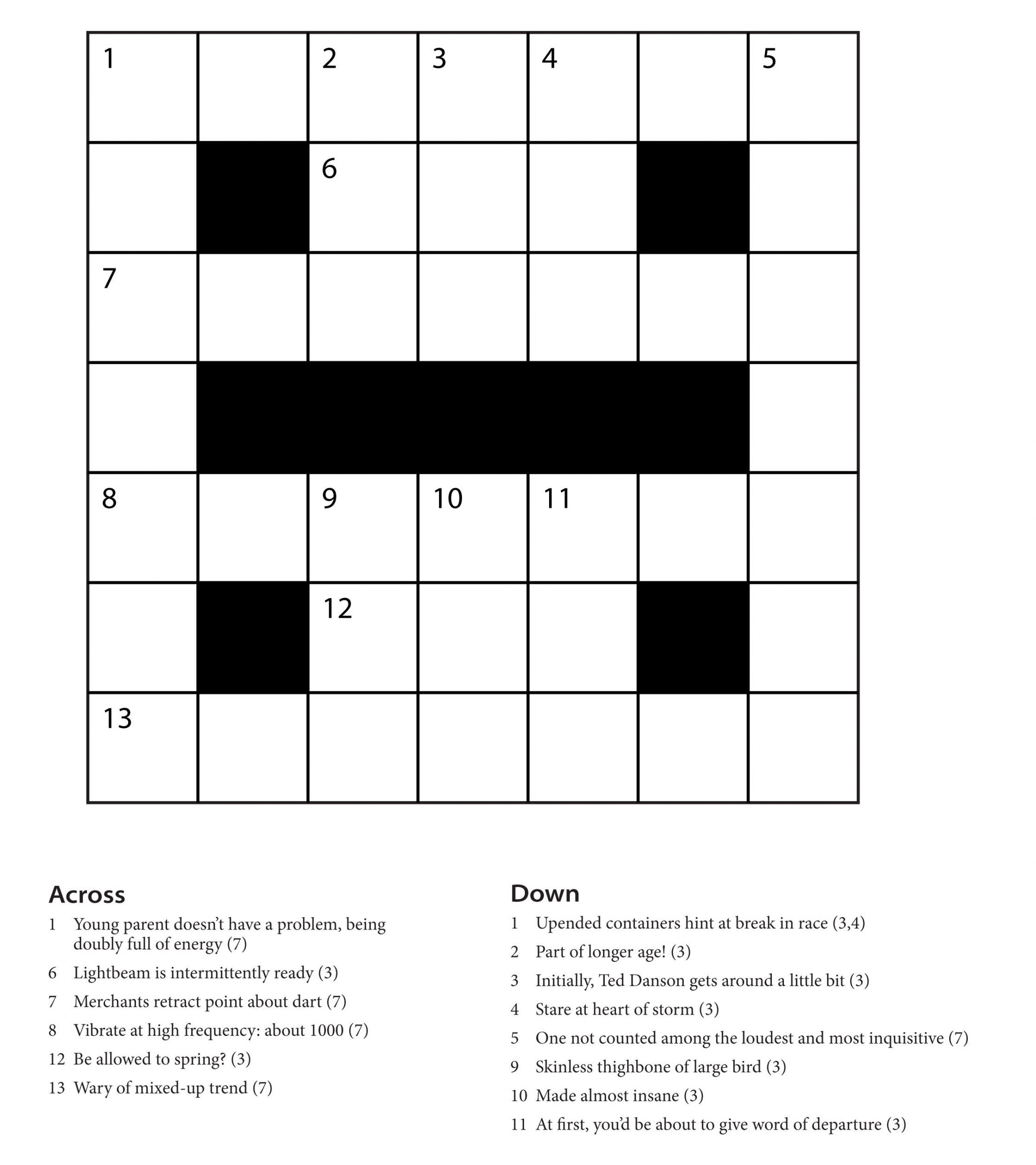 Crossword Free Print