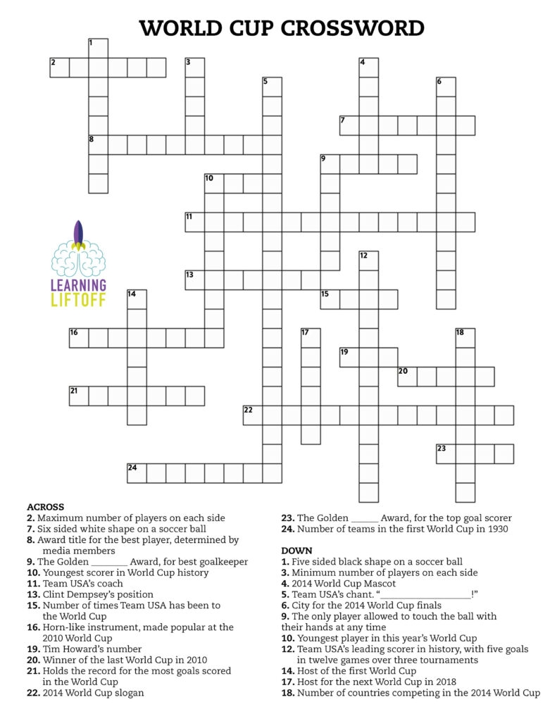 Free Printable Crossword Puzzles For 5th Graders Emma Crossword Puzzles