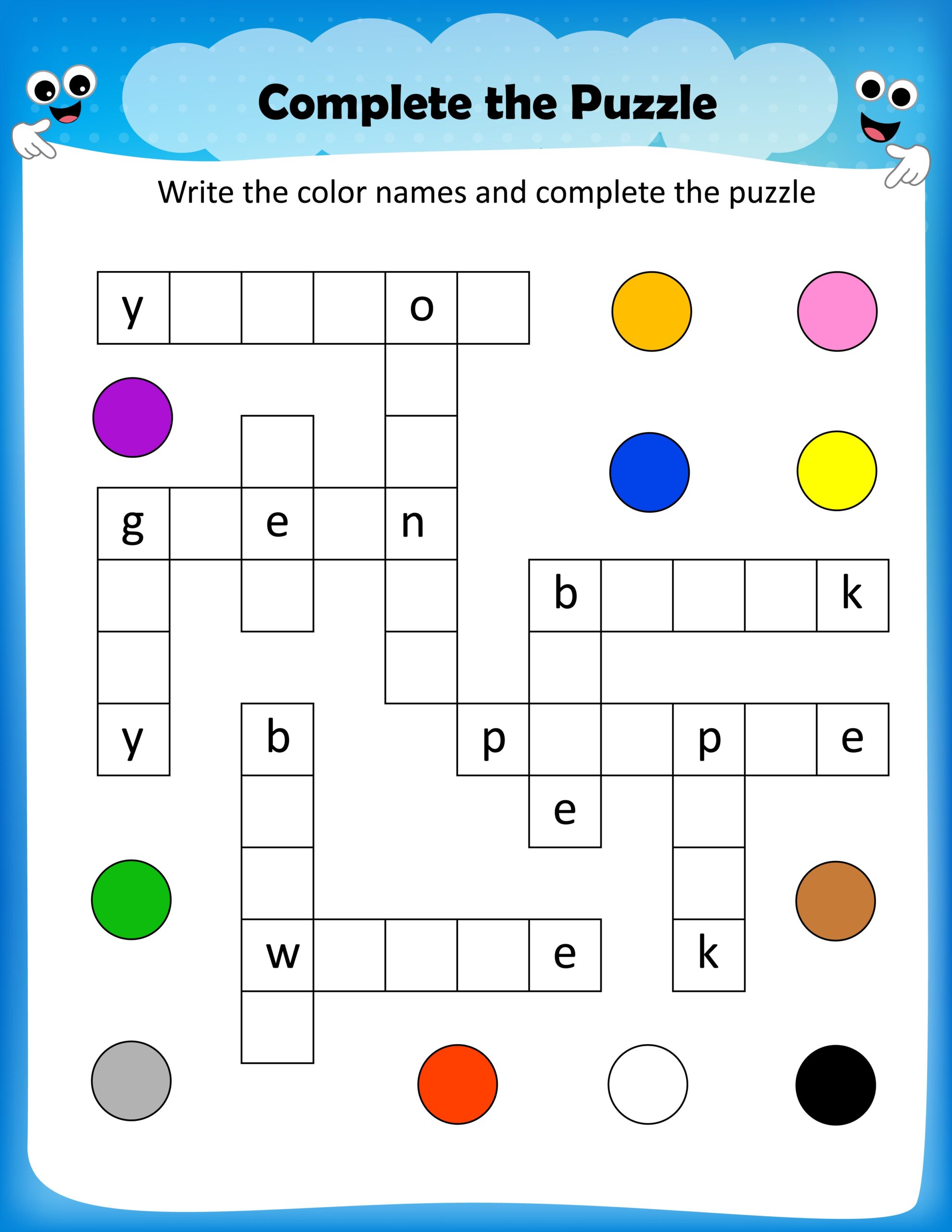 Free Printable Crossword Puzzles For Elementary Students Printable 