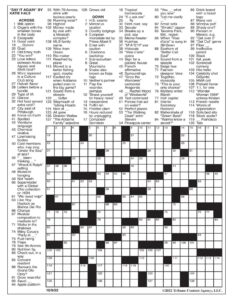Los Angeles Times Sunday Crossword Printable Printable JD