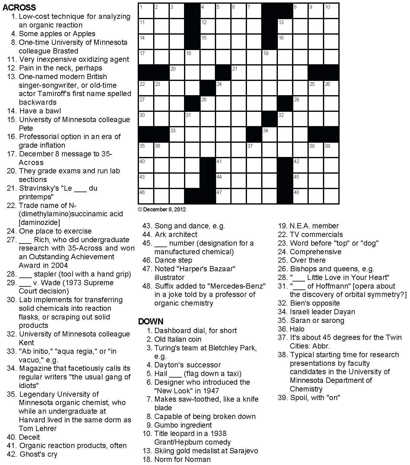 Printable Crossword Puzzles For Teens Printable Crossword Puzzles 