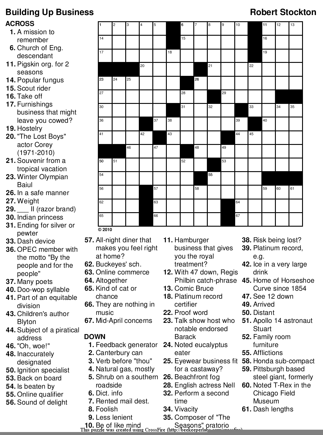 Printable Crosswords To Learn English Printable Crossword Puzzles