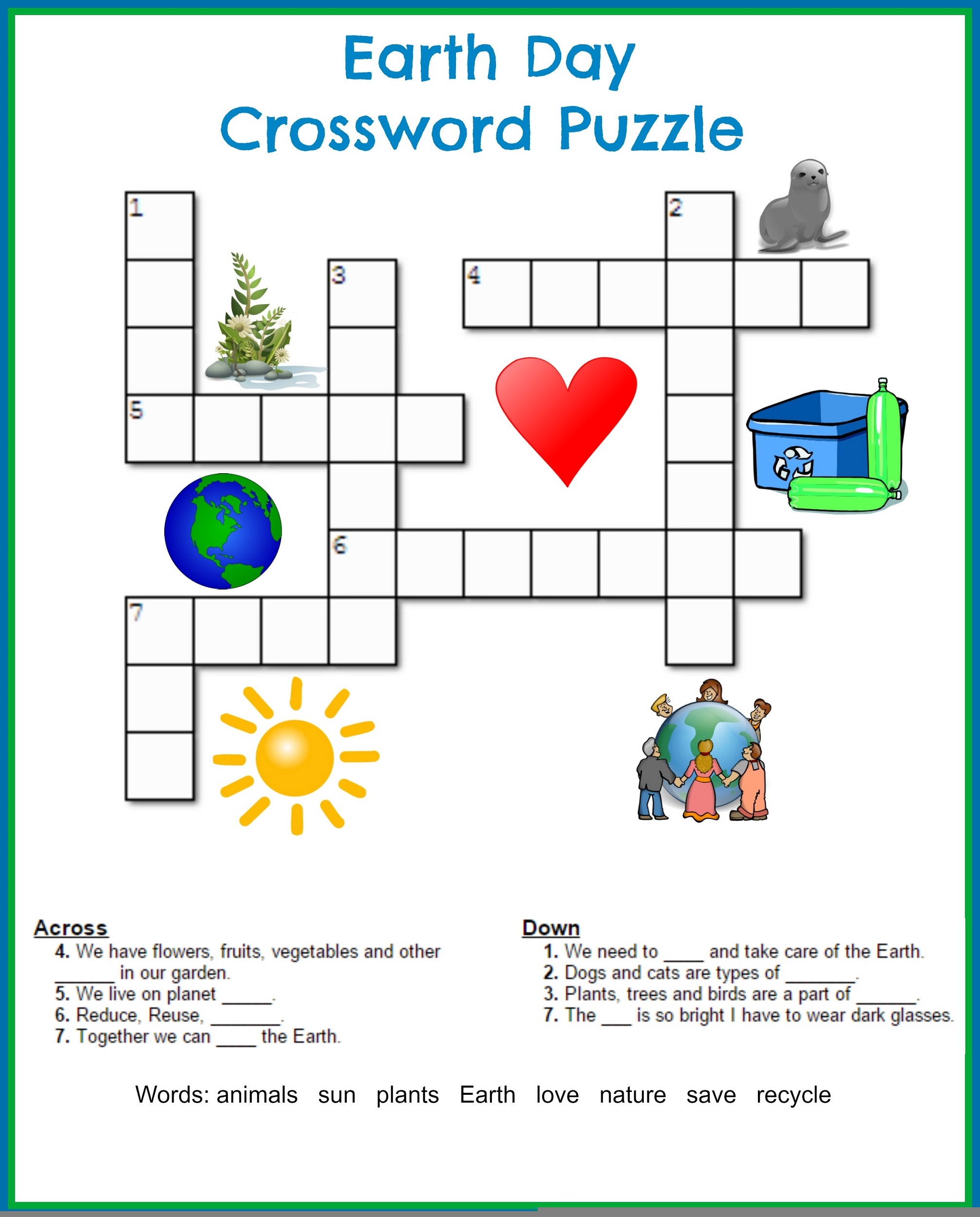 Crossword Puzzles And Answers Printable
