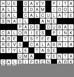 Printable Eugene Sheffer Crossword Puzzle Printable JD