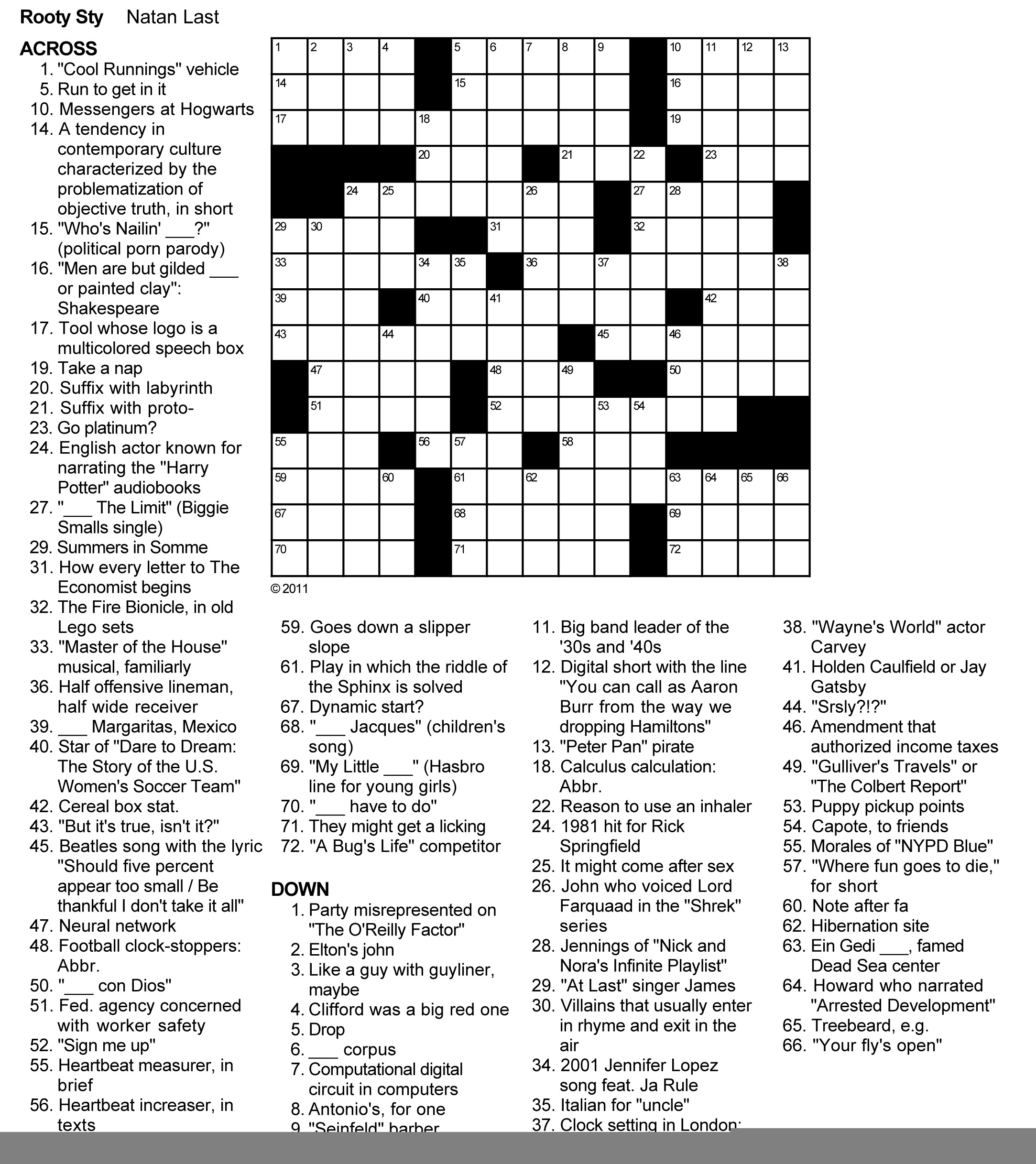 Printable Nea Crossword Puzzle Printable Crossword Puzzles