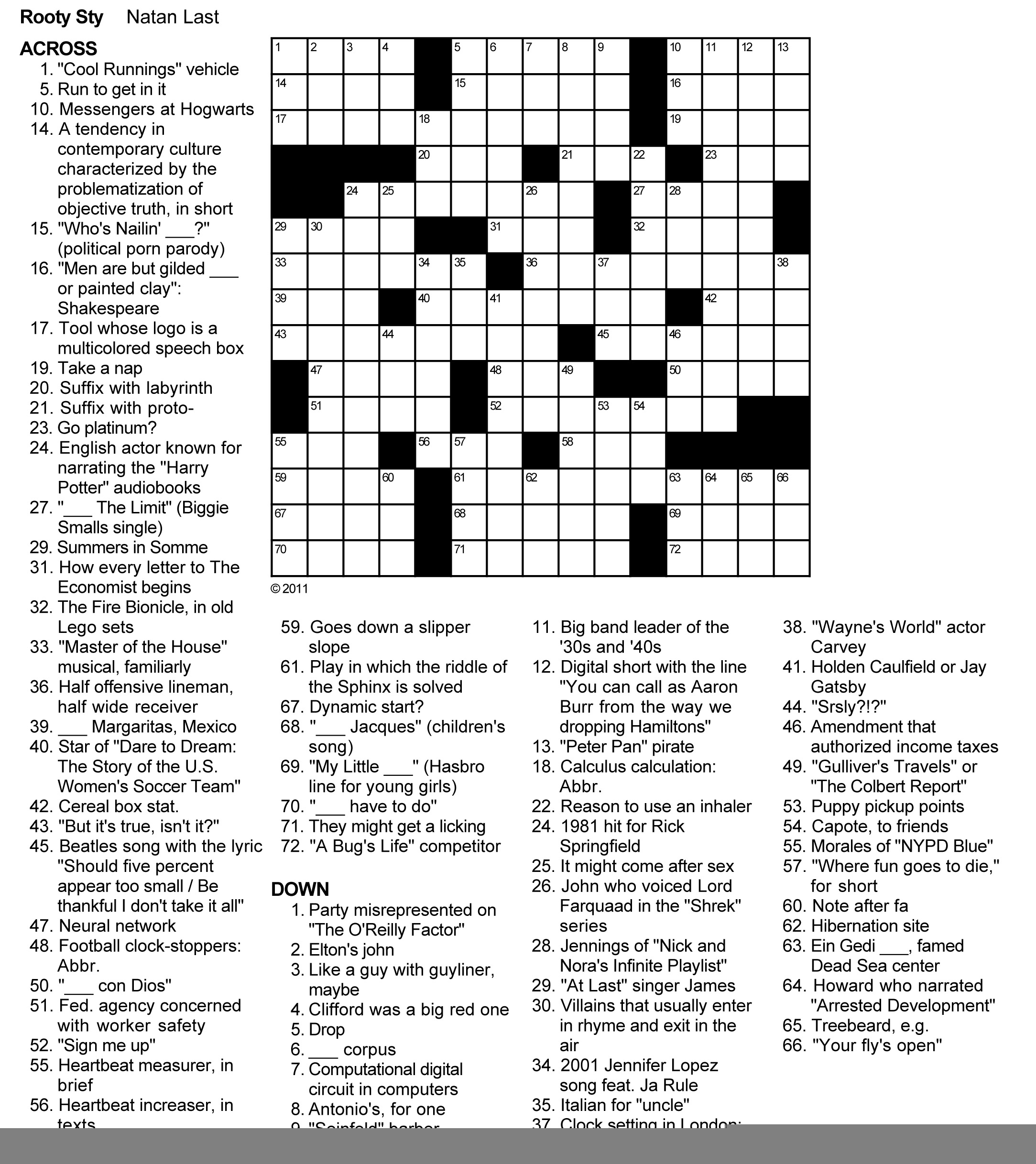Printable Nea Crossword Puzzle Printable Crossword Puzzles