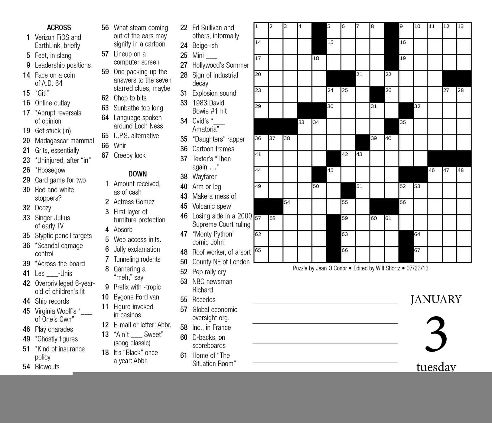 Printable Ny Times Sunday Crossword Puzzles Printable Crossword Puzzles