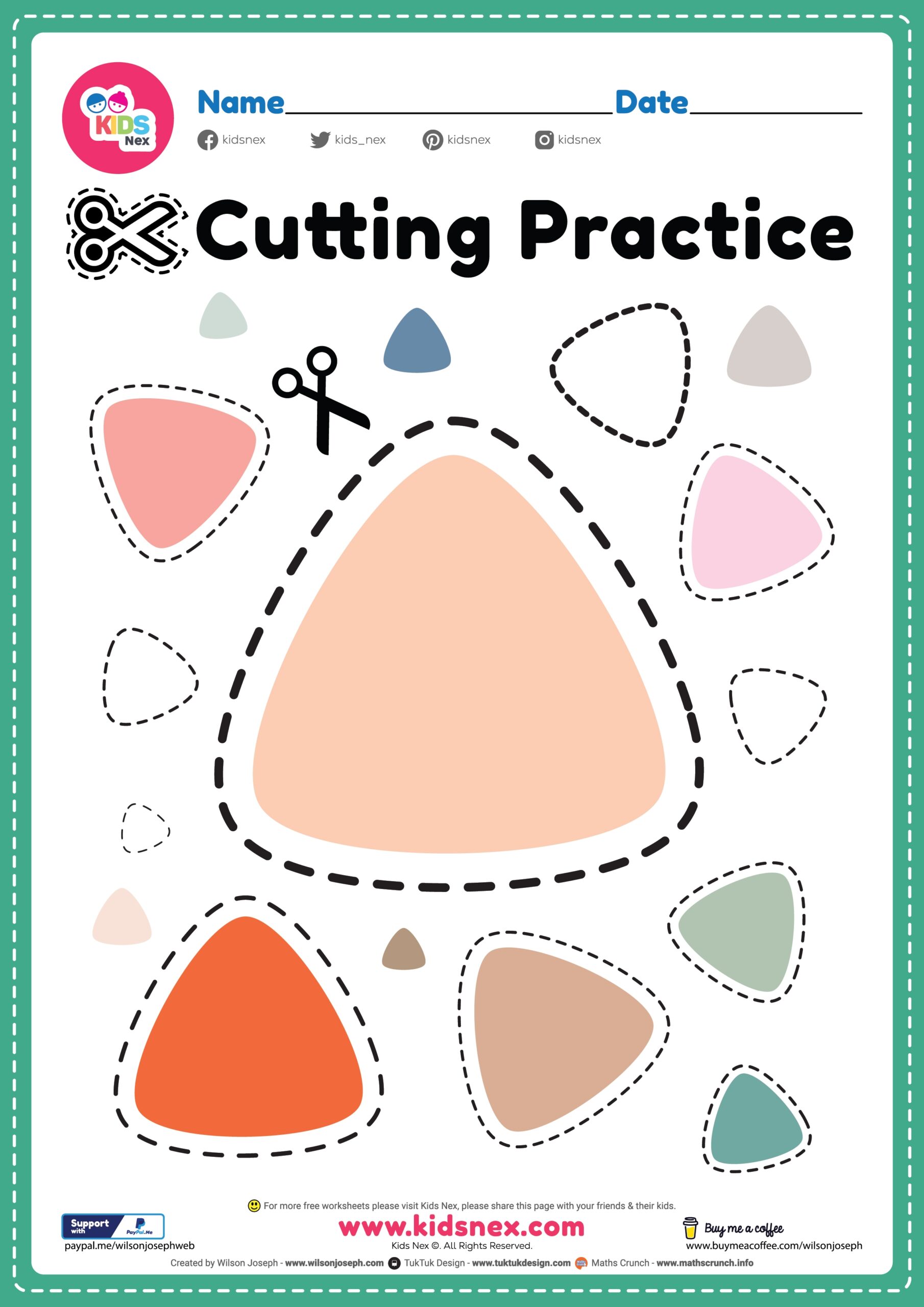 10 Cutting Practice Worksheets Worksheets Decoomo