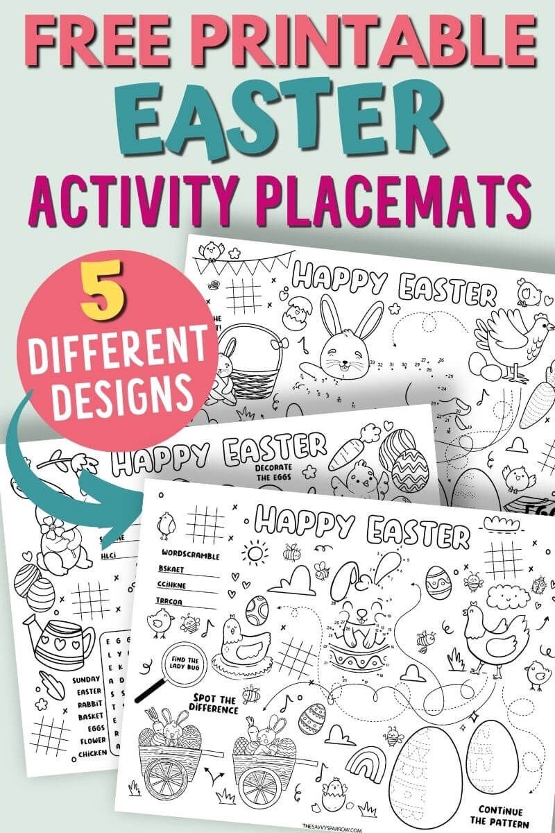 10 Free Printable Easter Activity Sheets And Placemats How Can This