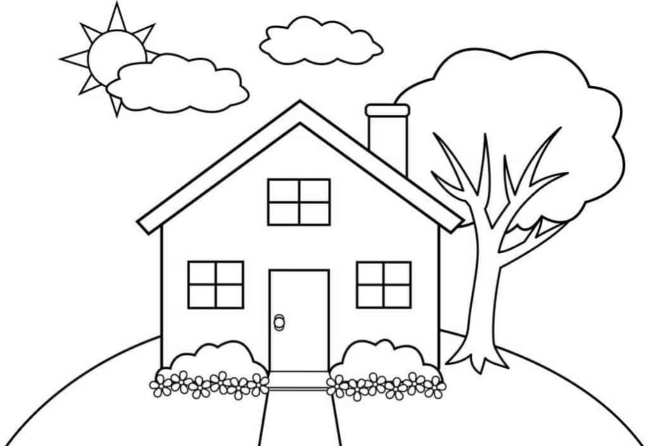  100 House Colouring Pictures Wallpapers