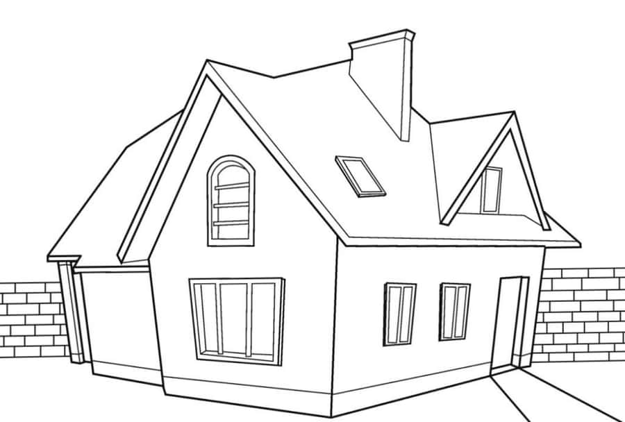 100 House Colouring Pictures Wallpapers