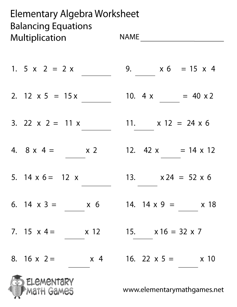 20 Free Algebra Worksheets Worksheets Decoomo