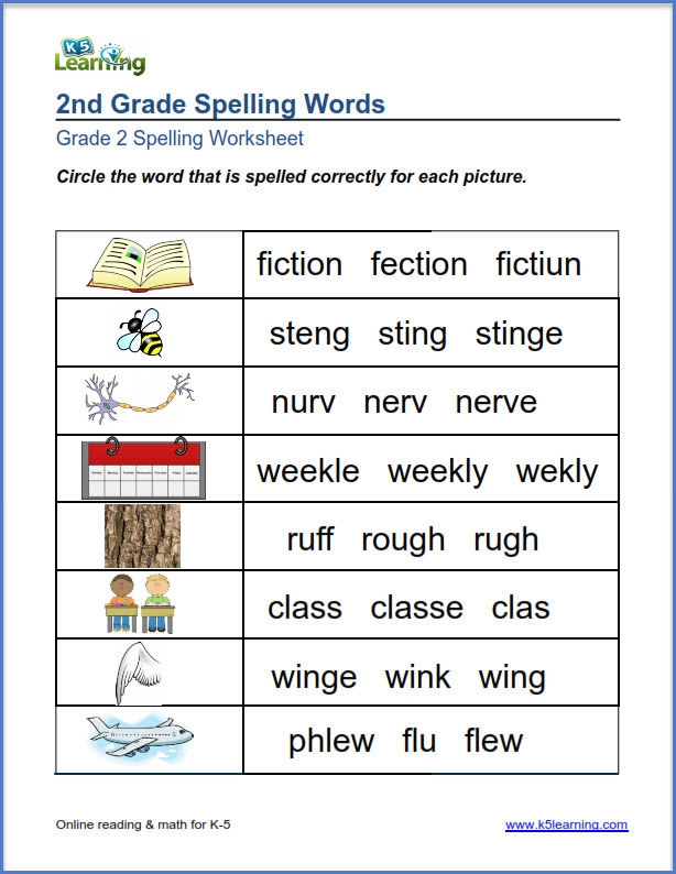 20 Spelling Worksheets 2nd Graders Desalas Template