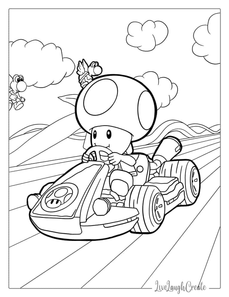 24 Adorable Toad Coloring Pages Free PDF Printables 