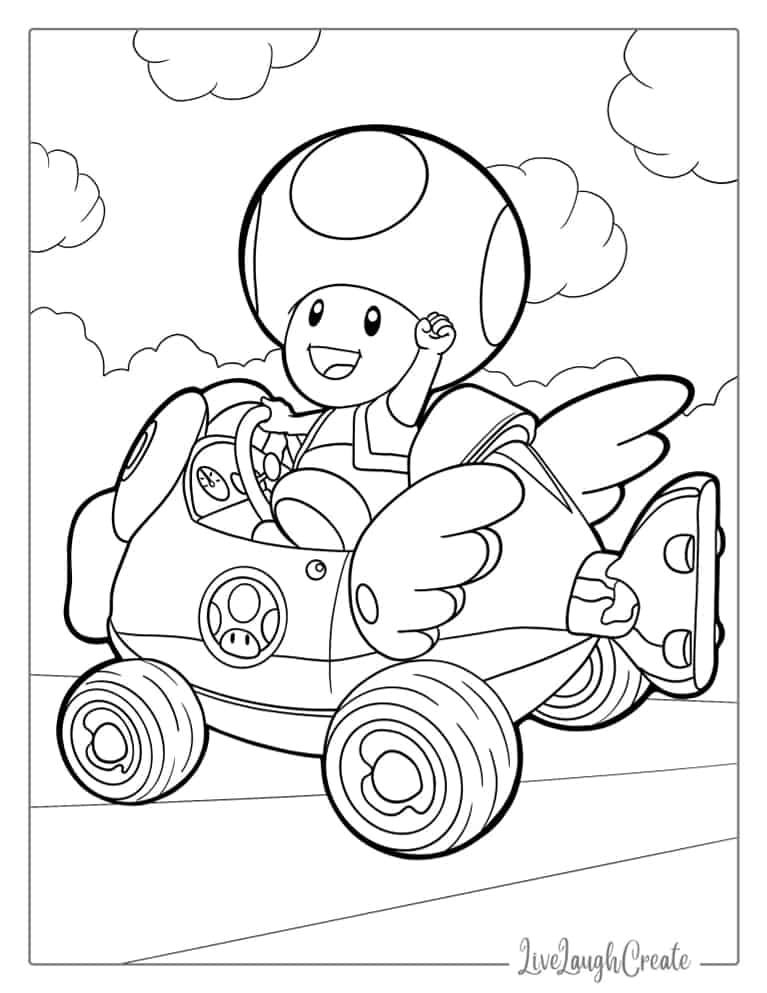 24 Adorable Toad Coloring Pages Free PDF Printables 