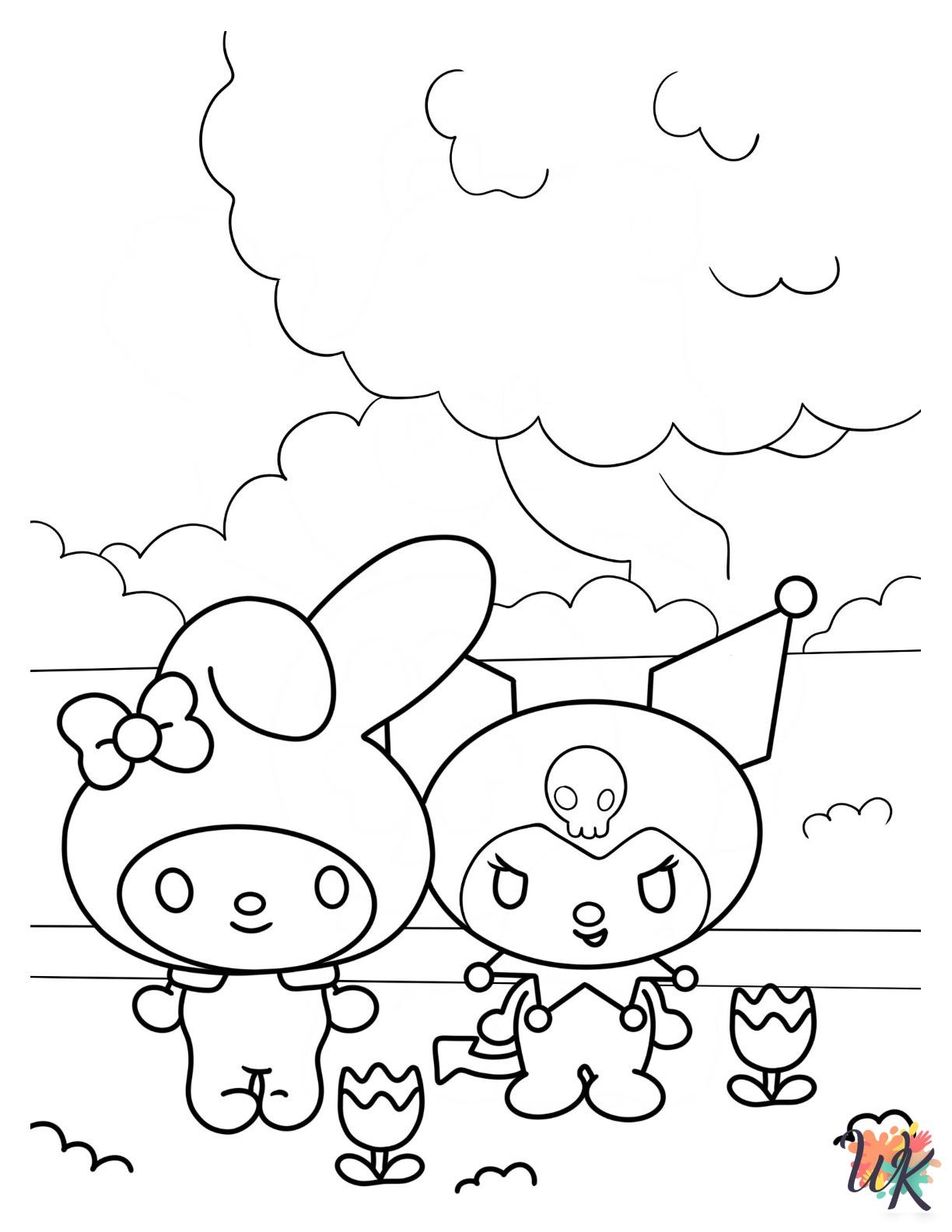 24 My Melody Coloring Pages For Kids Coloring PagesWK