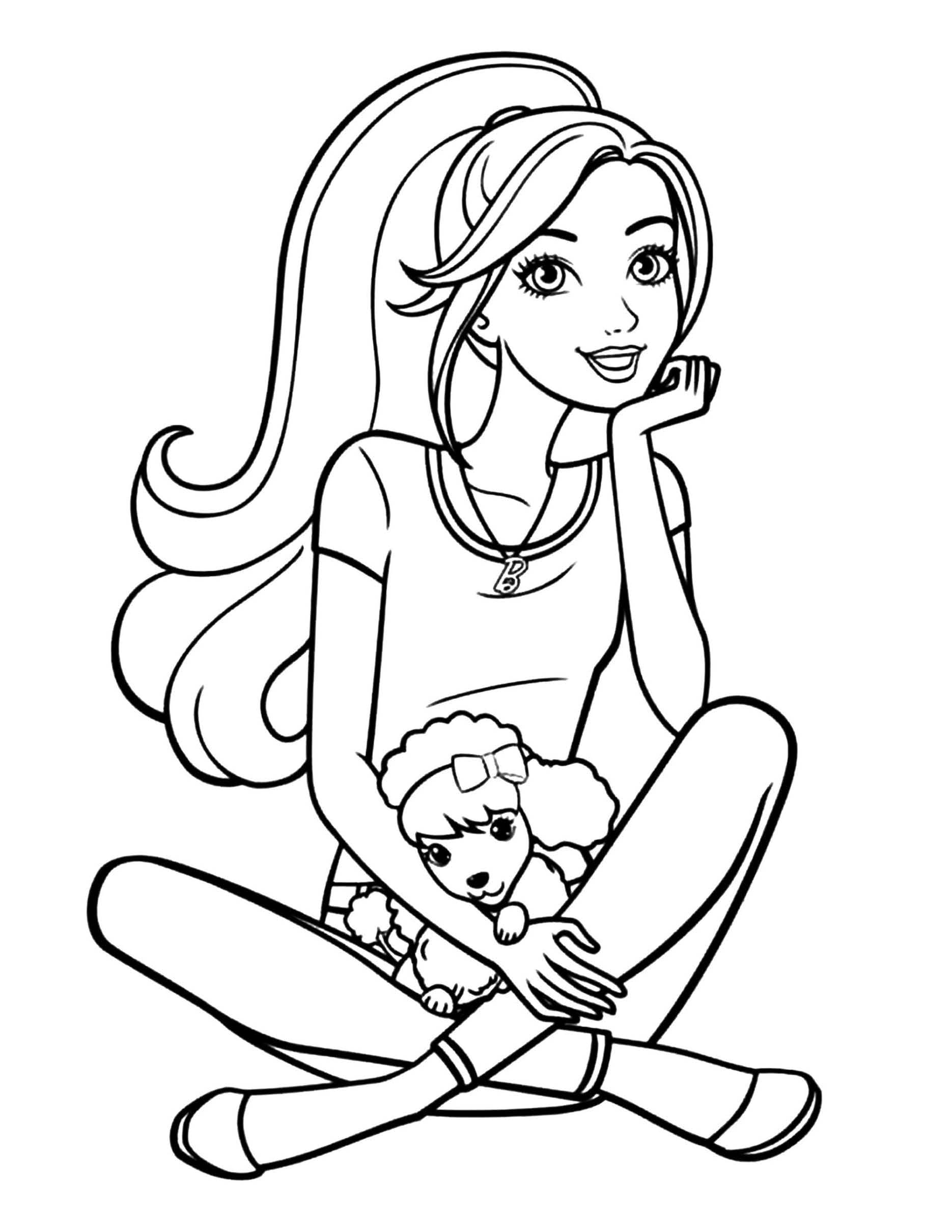 30 Barbie Colouring Pages Kids Colouring Pages Barbie Etsy