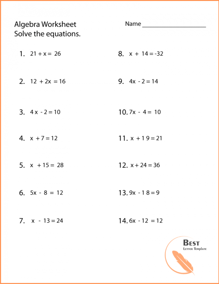 30 Pre Algebra Worksheets Pdf Worksheets Decoomo