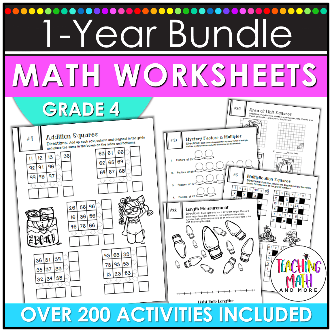 4th Grade Math Worksheets Worksheets Library