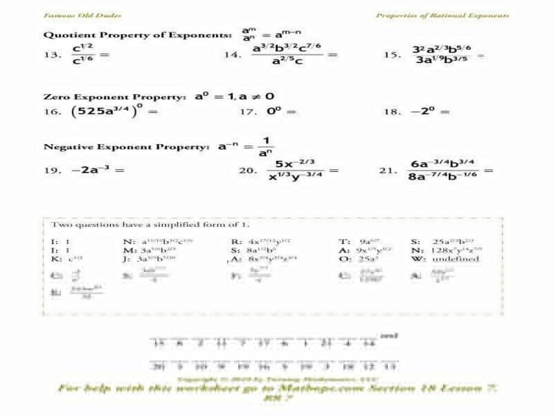 50 Properties Of Exponents Worksheet Chessmuseum Template Library