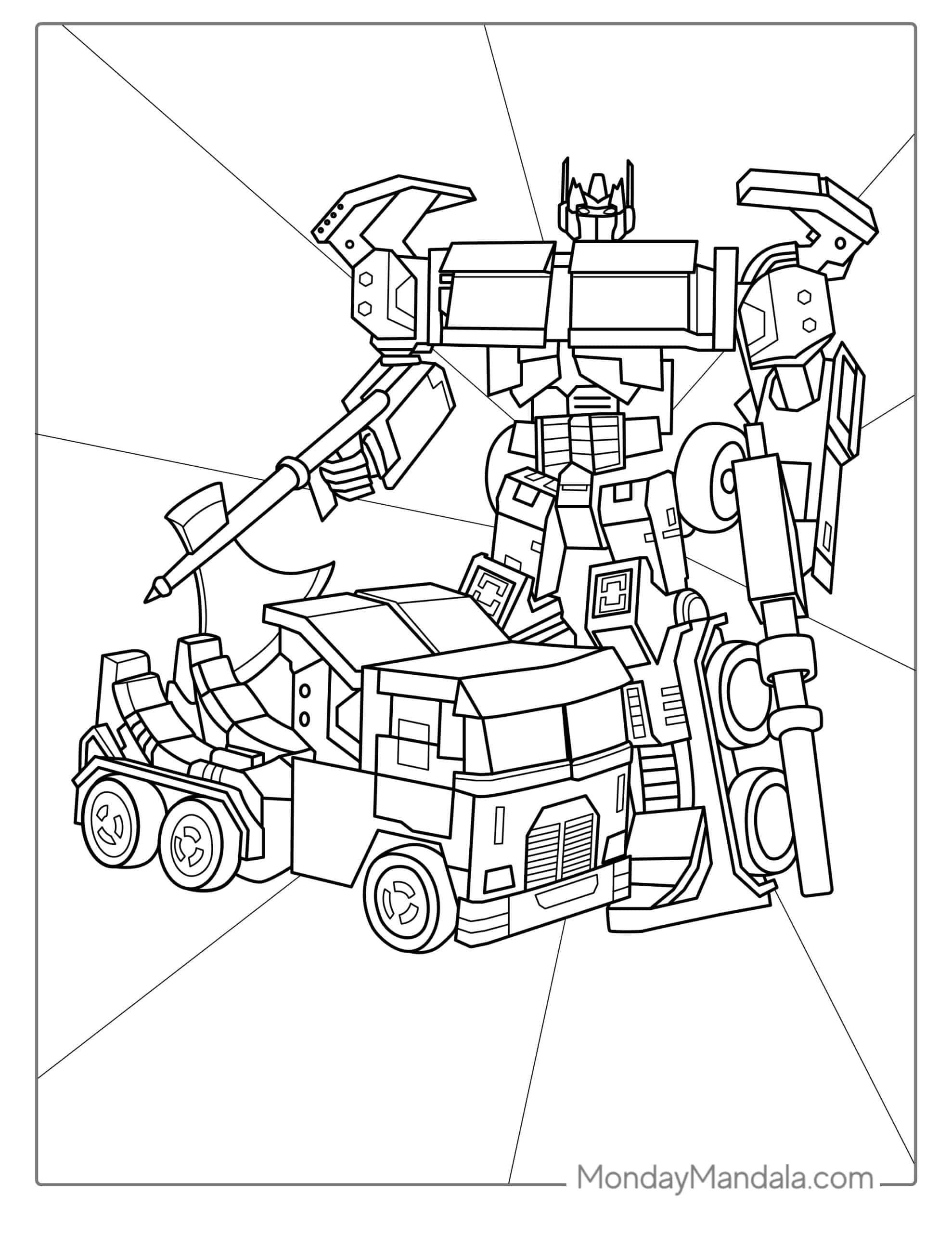 50 Transformers Coloring Pages Free PDF Printables Transformers 