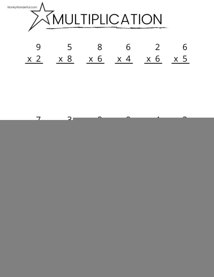 5th Grade Multiplication Worksheets Printable Multiplication Worksheets