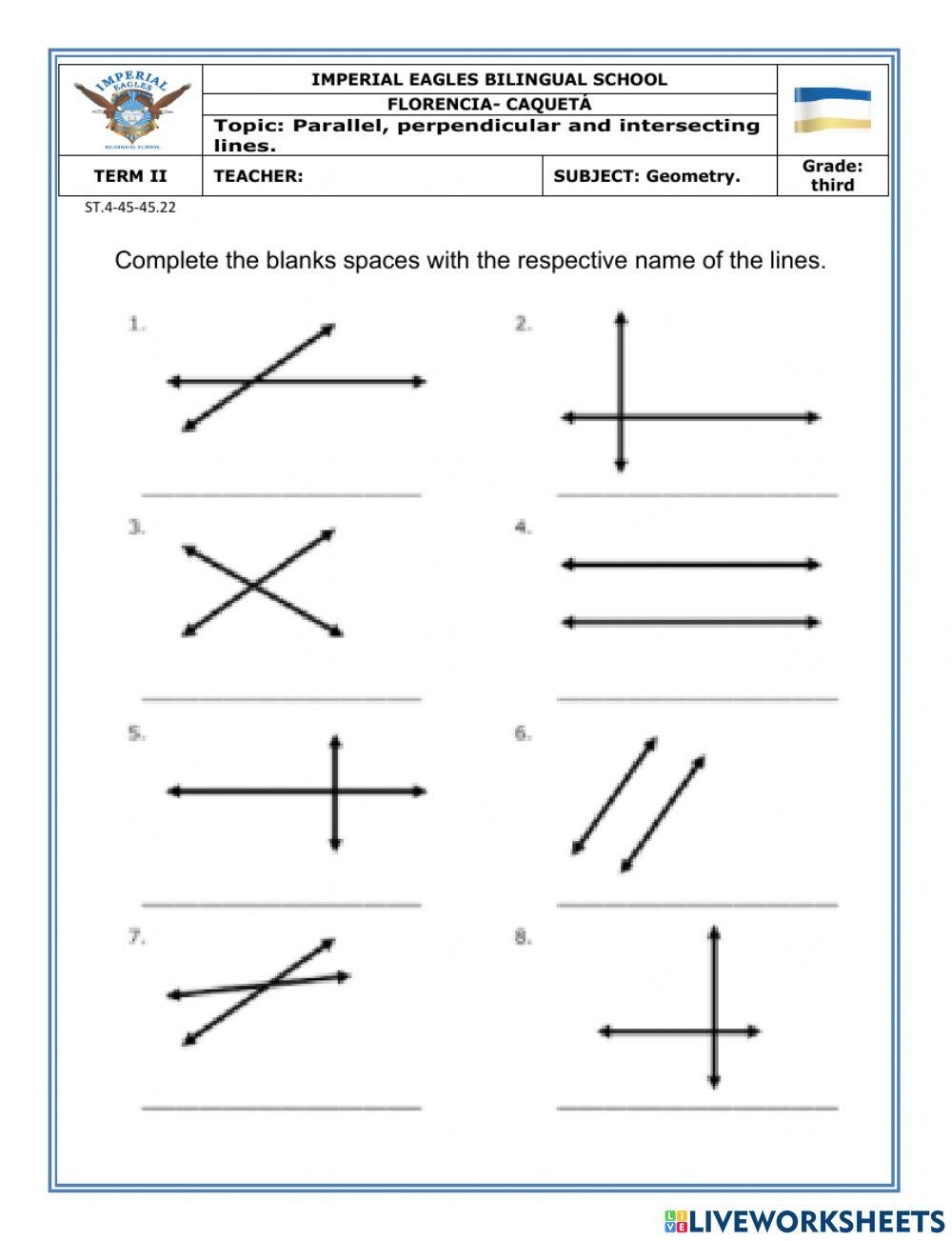 6 6 Parallel And Perpendicular Lines Worksheet PDF Worksheets Library