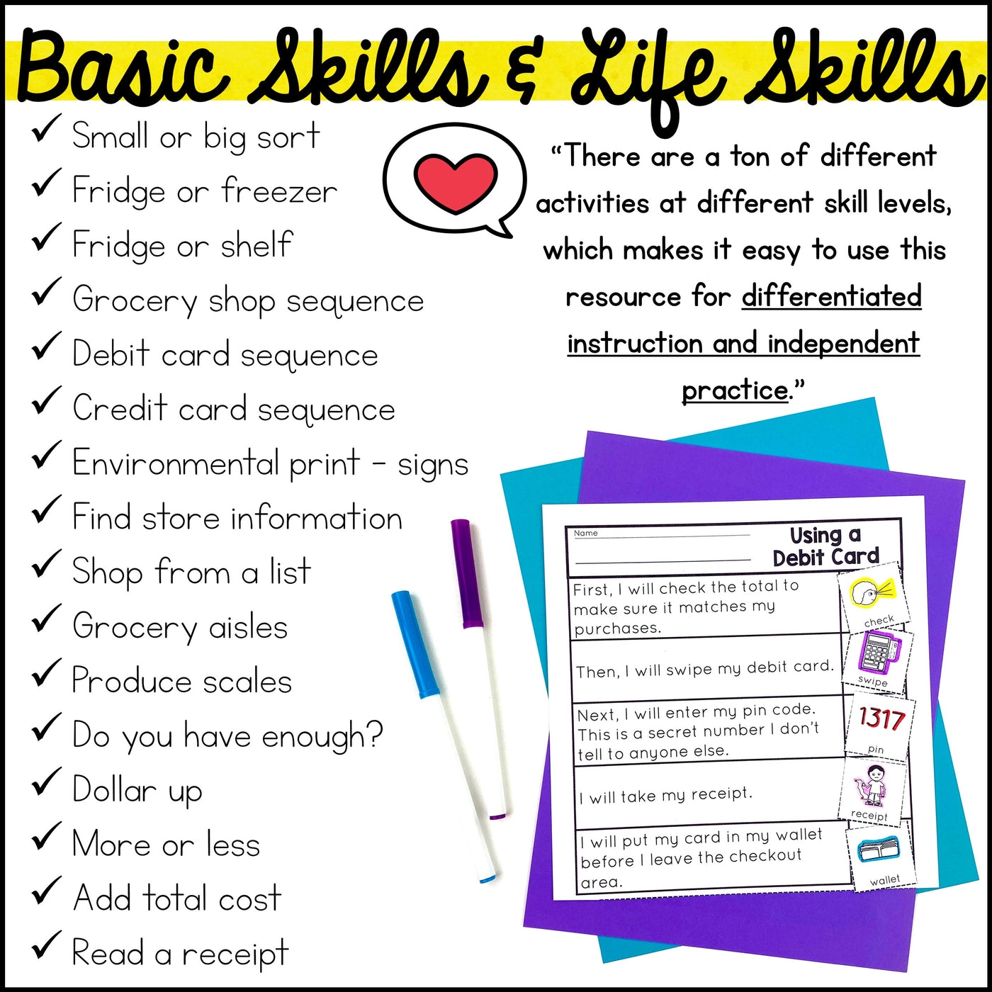 7 Free Community Outings Printables Life Skills Speech Therapy 