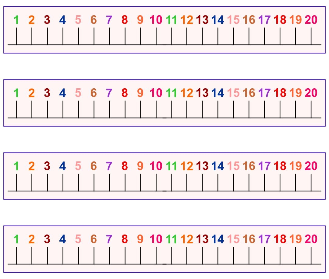 8 Best Kindergarten Number Line Printable 0 20 Printable Number Line 