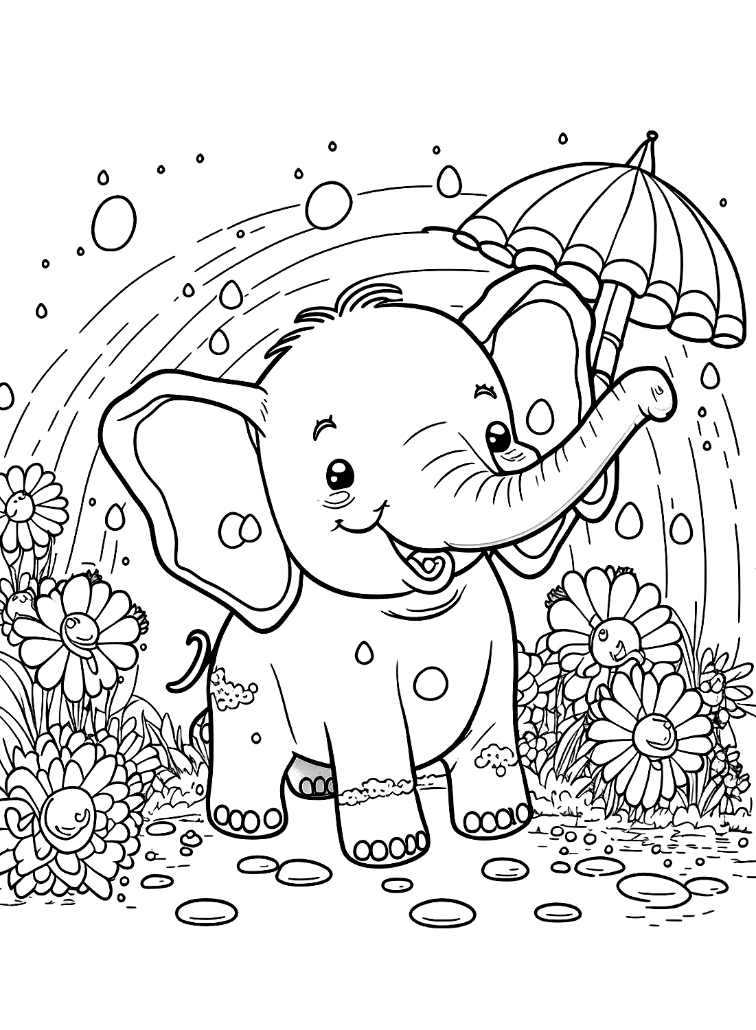 94 Elephant Coloring Pages ColoringPagesOnly
