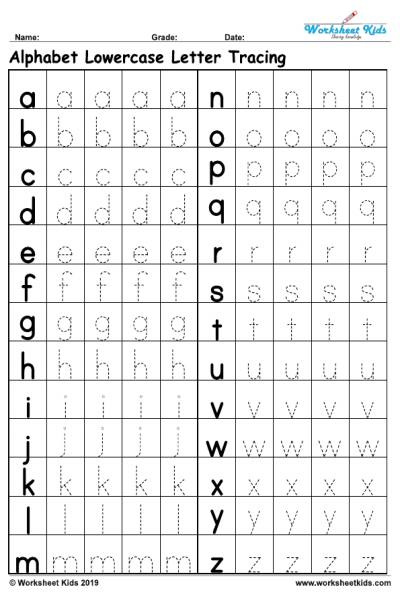 Abc Writing Practice Worksheet
