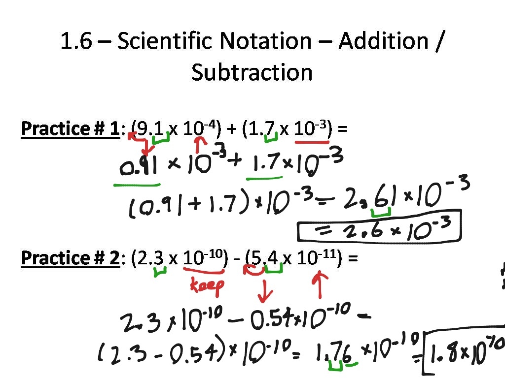 Adding Subtracting Scientific Notation Worksheet Wordworksheet