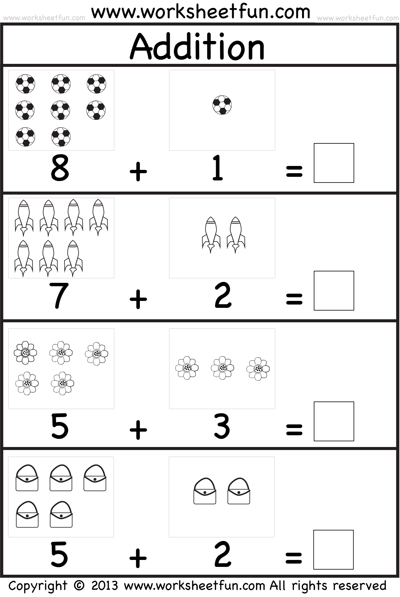 Addition For Kindergarten Worksheets WorksheetsCity