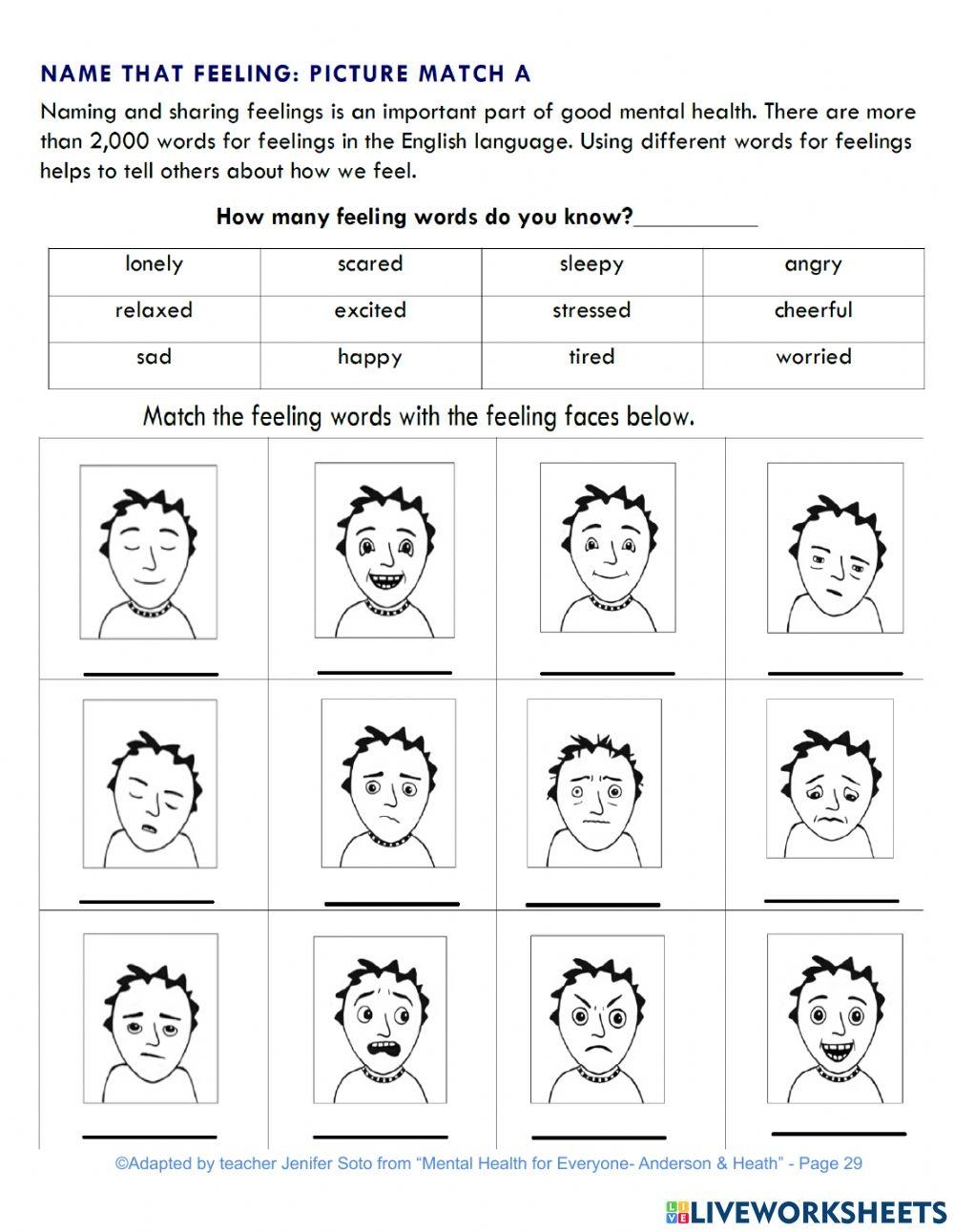 Adjectives Describe Feelings Worksheet Have Fun Teaching Worksheets 