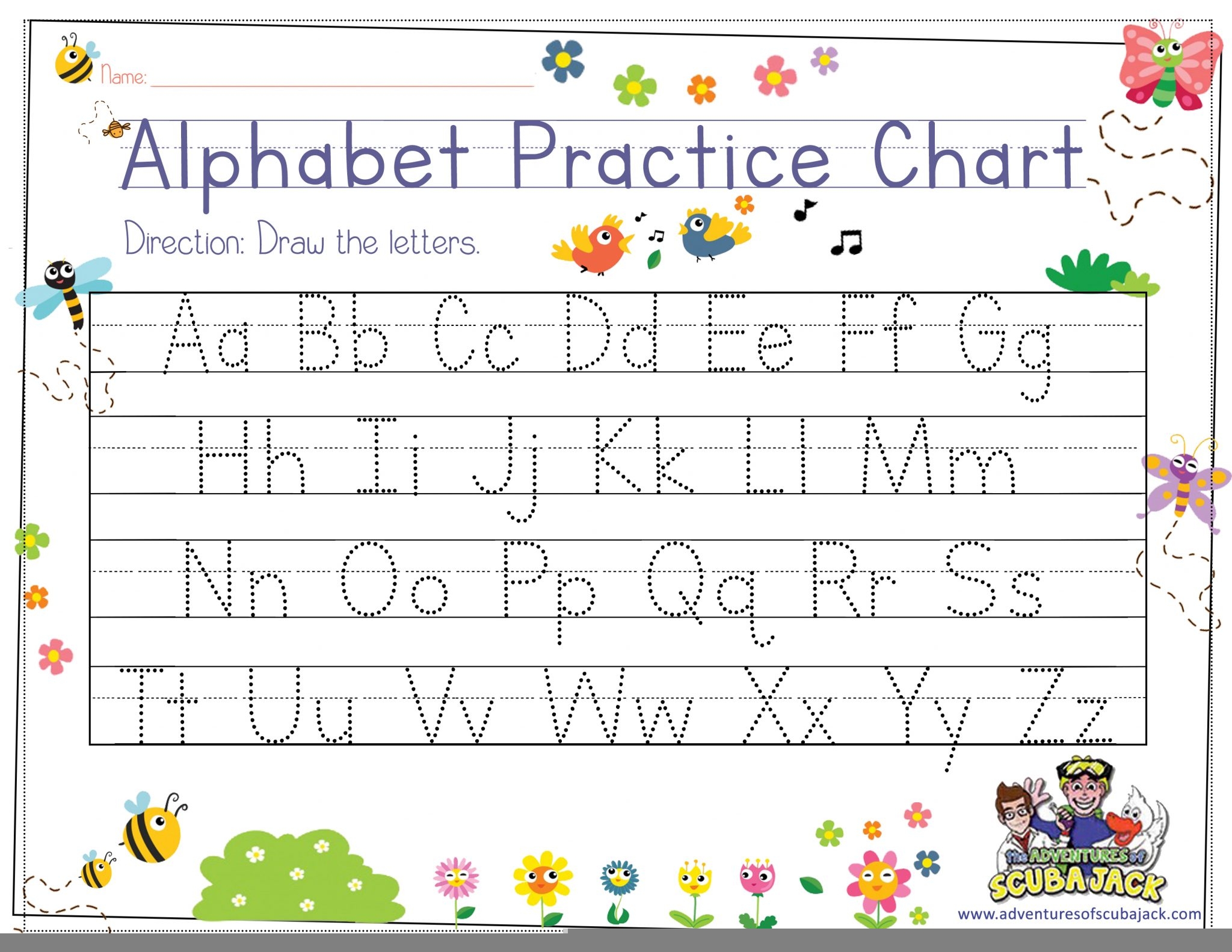 Alphabet Tracing Images TracingLettersWorksheets