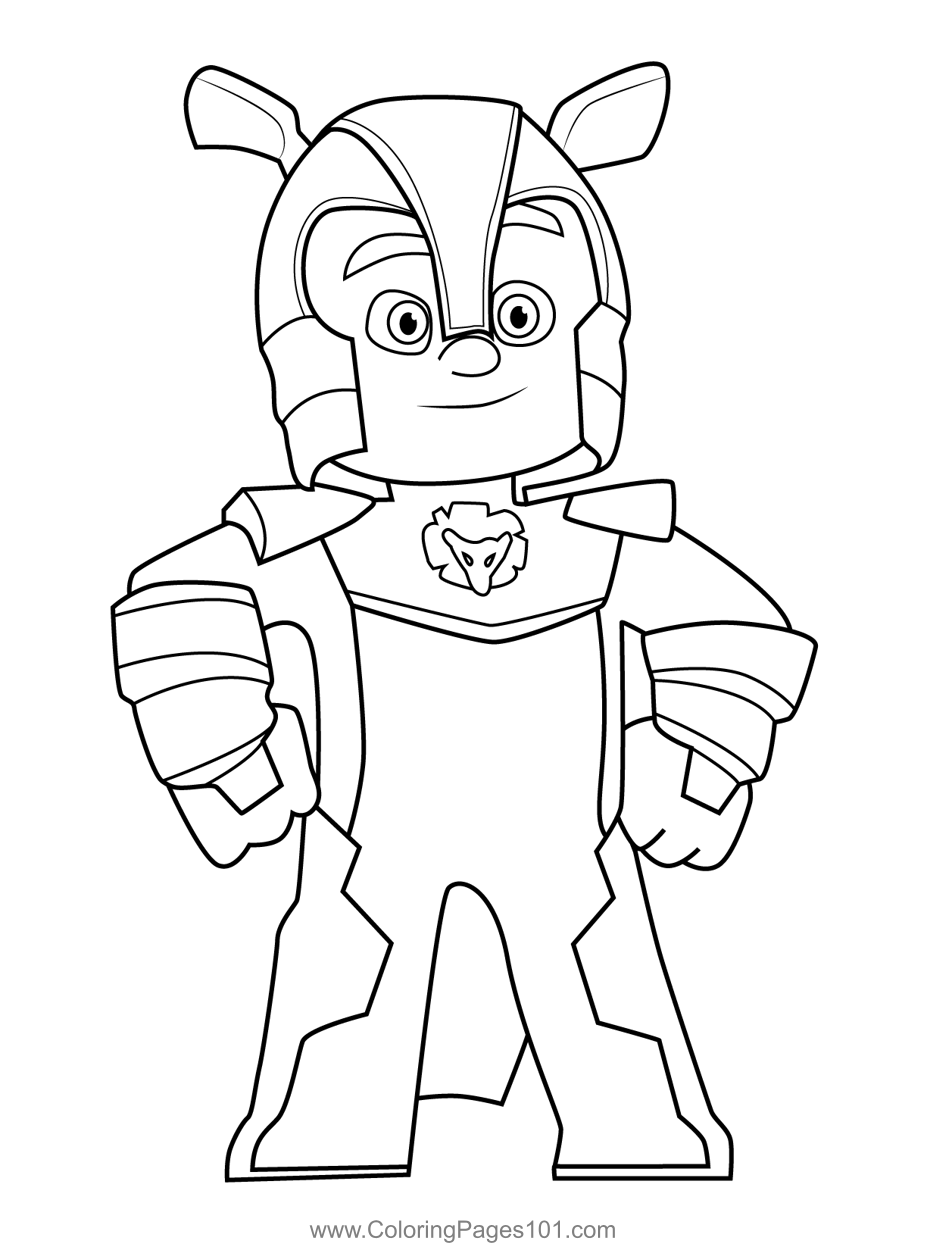 Armadylan Full PJ Mask Coloring Page For Kids Free PJ Masks Printable