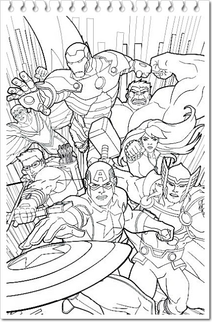 Avengers Coloring Book Pages Coloring Pages