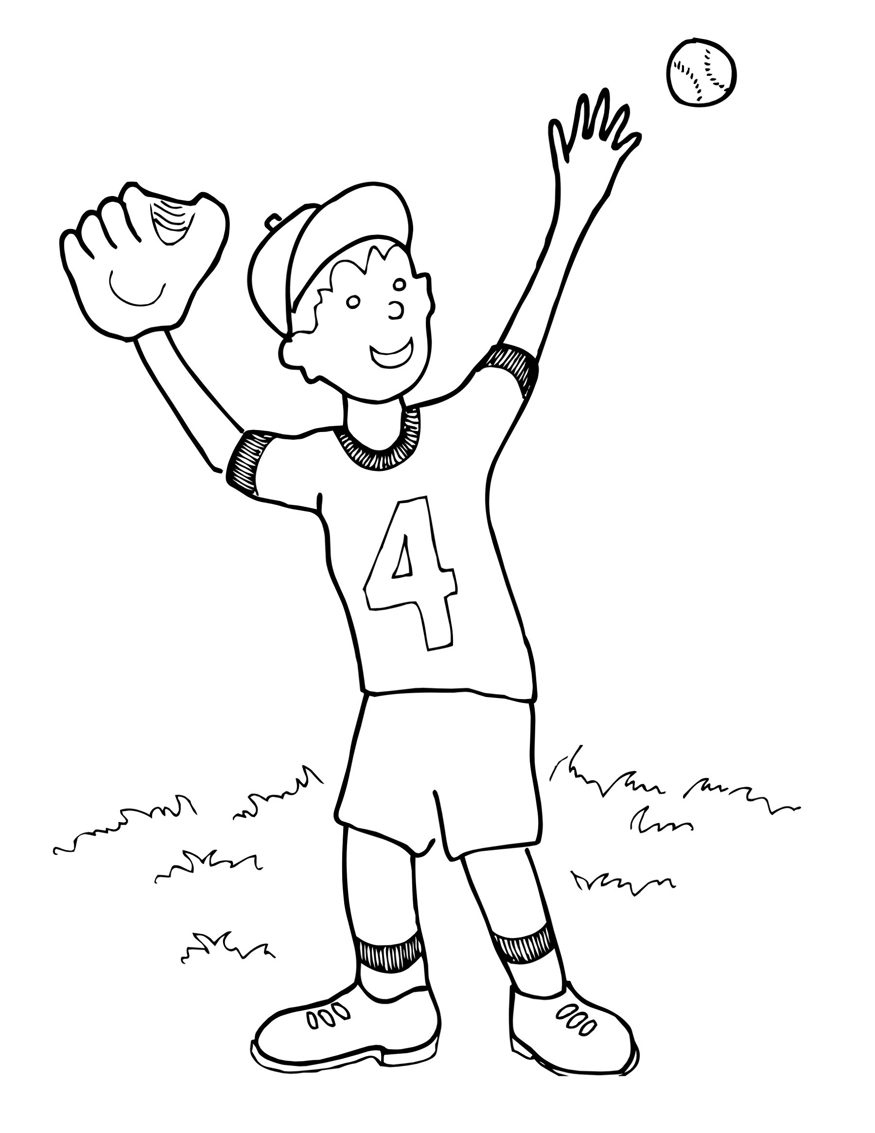 Baseball Coloring Pages Full Documents K5 Worksheets
