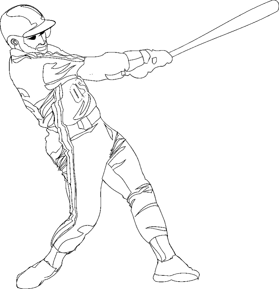 Baseball Coloring Pages Full Documnts K5 Worksheets
